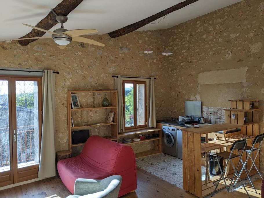 Appartement 1 Chambre, 55M2 - Maison De Village De Charme 17Eme Siecle - Garrigue Heraultaise Argelliers Esterno foto